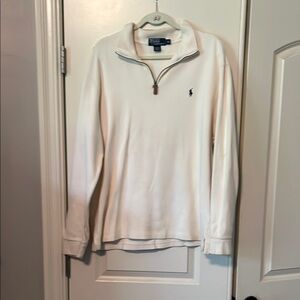 Polo by Ralph Lauren Men's Off-White Zip-Up Sweater